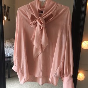 Light pink long sleeve blouse